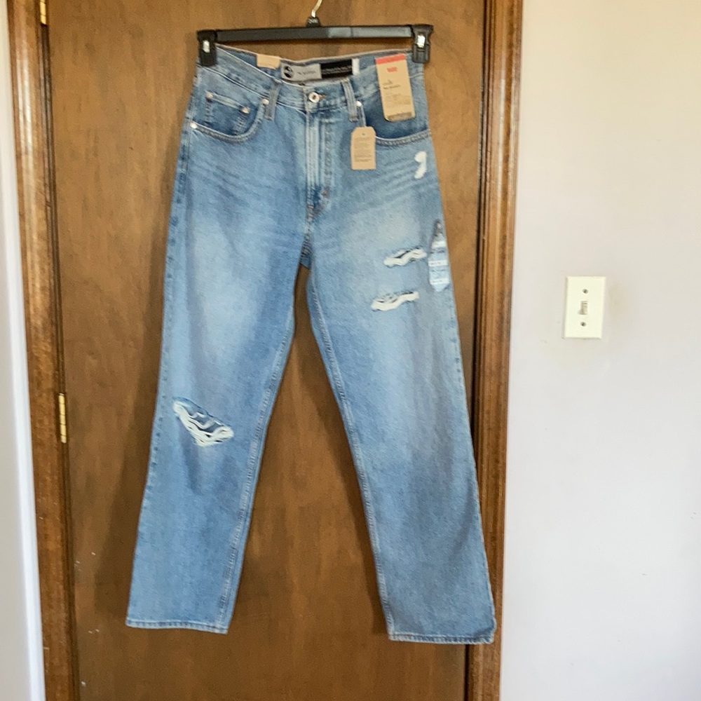Relisted Levi’s 94’ baggy jean distressed midrise straight leg jean denim 28 - Picture 12 of 17